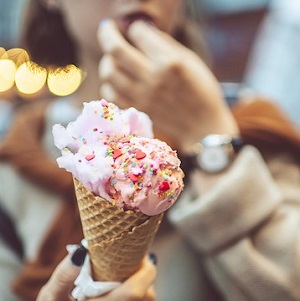 girl with ice cream