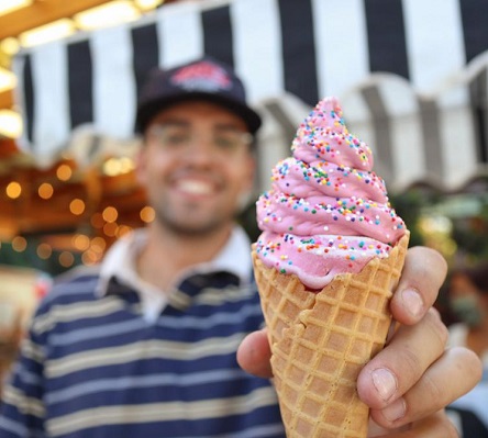 man with ice cream